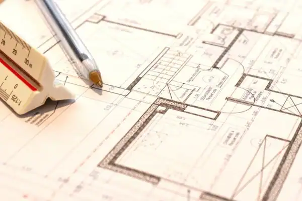 Image of architect Sedgley drawings